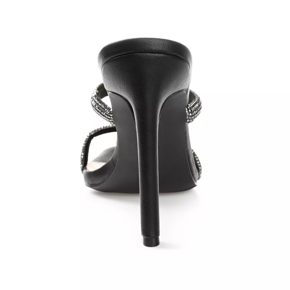 Journee Collection Reena Black 8.5 Heels - Women's Dress Shoes - Picture 3 of 3